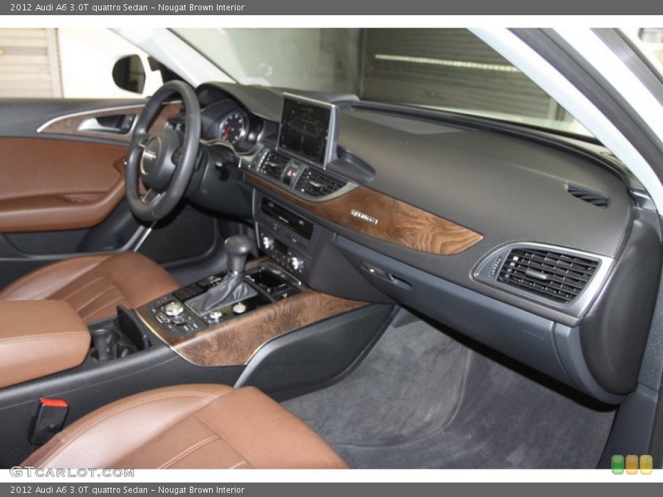 Nougat Brown Interior Dashboard for the 2012 Audi A6 3.0T quattro Sedan #79134828
