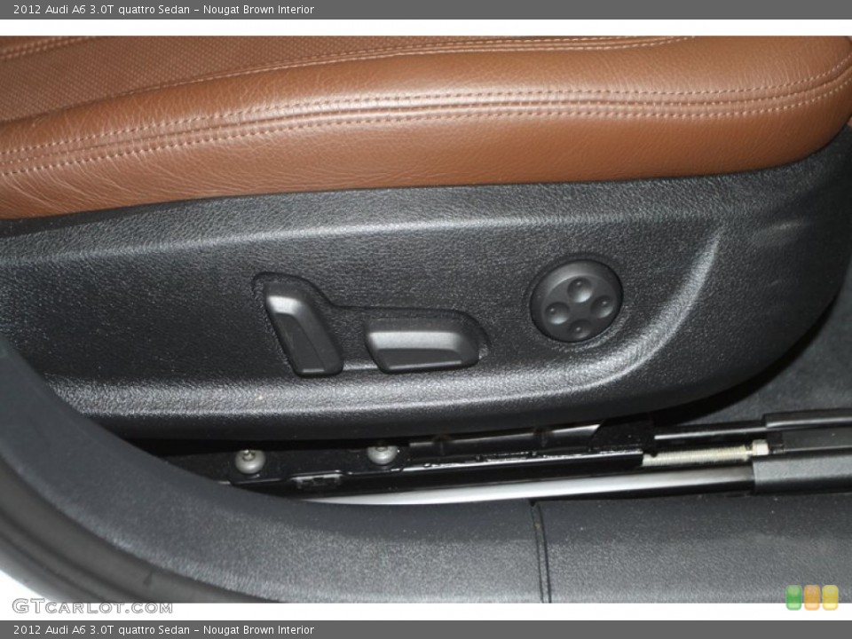 Nougat Brown Interior Controls for the 2012 Audi A6 3.0T quattro Sedan #79134848