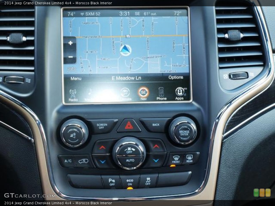Morocco Black Interior Controls for the 2014 Jeep Grand Cherokee Limited 4x4 #79135530