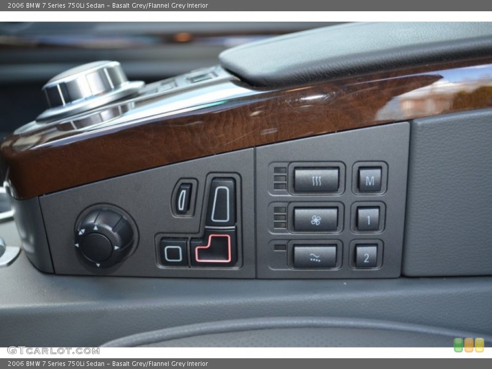 Basalt Grey/Flannel Grey Interior Controls for the 2006 BMW 7 Series 750Li Sedan #79136565