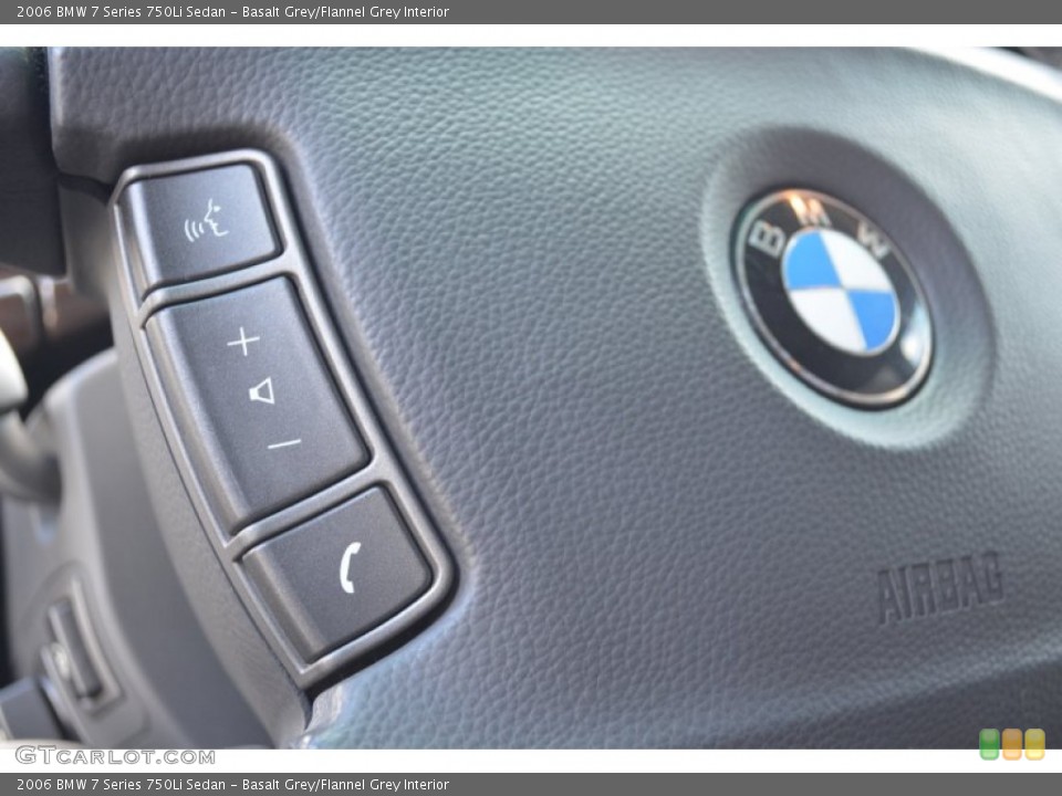 Basalt Grey/Flannel Grey Interior Controls for the 2006 BMW 7 Series 750Li Sedan #79136580