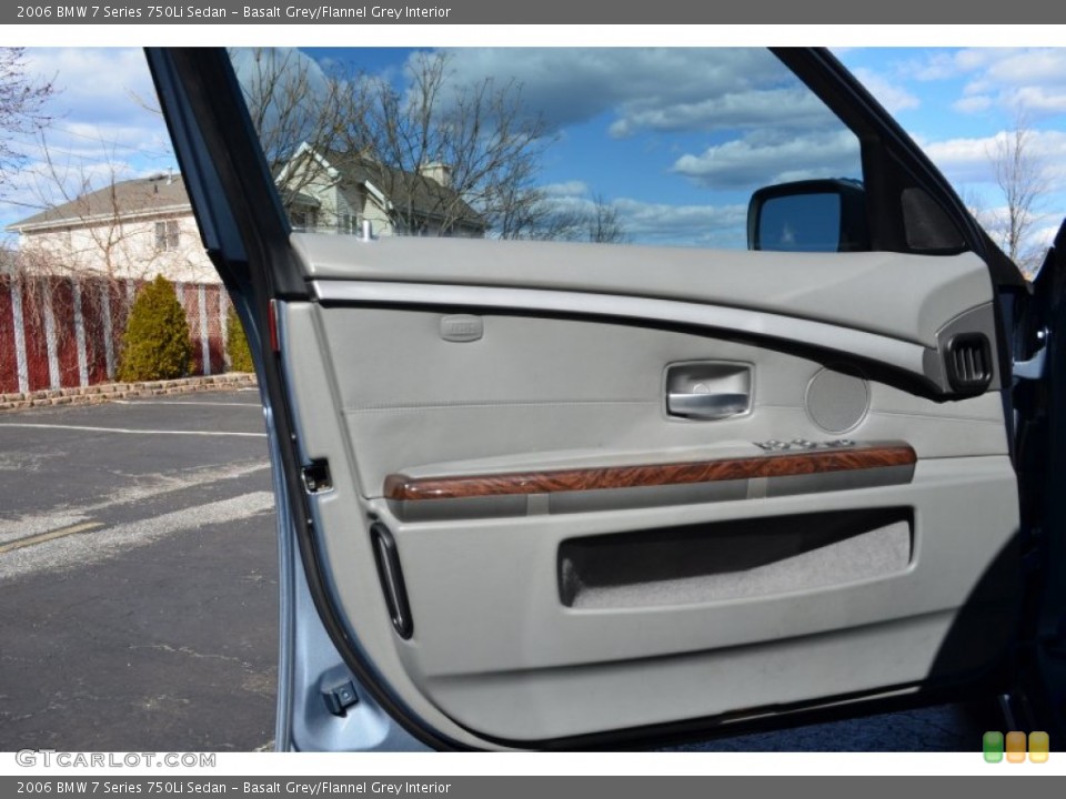 Basalt Grey/Flannel Grey Interior Door Panel for the 2006 BMW 7 Series 750Li Sedan #79136628