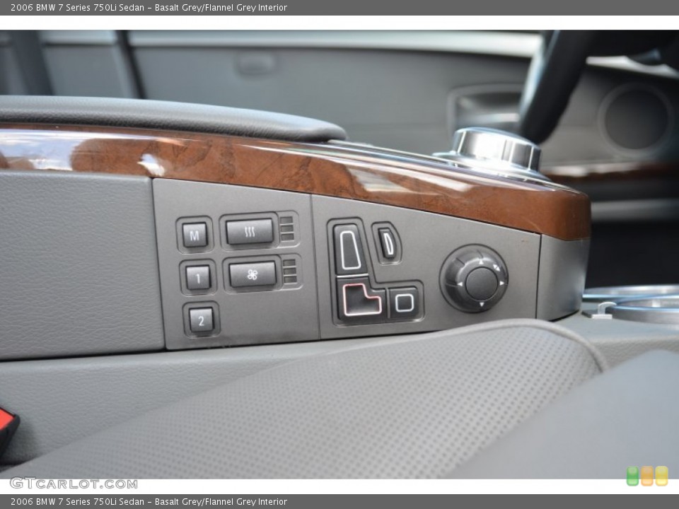 Basalt Grey/Flannel Grey Interior Controls for the 2006 BMW 7 Series 750Li Sedan #79136685