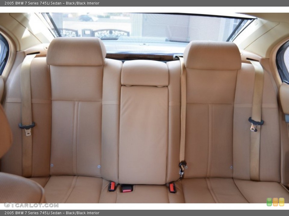 Black/Black Interior Rear Seat for the 2005 BMW 7 Series 745Li Sedan #79137104