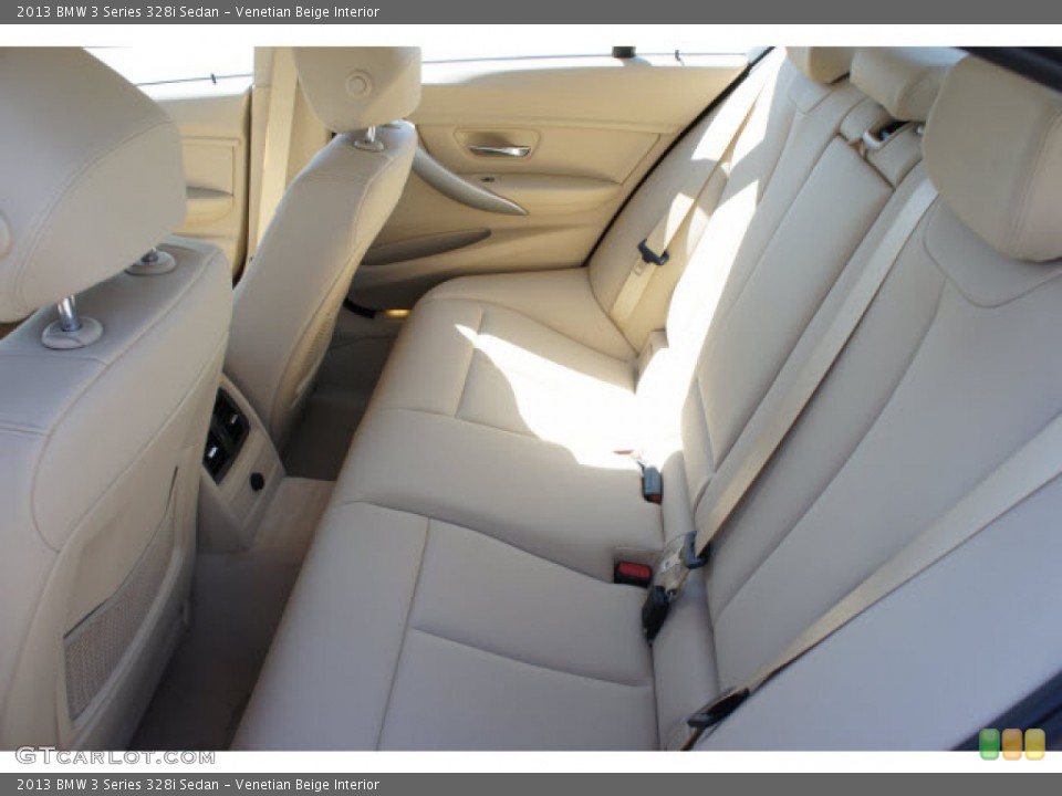 Venetian Beige Interior Rear Seat for the 2013 BMW 3 Series 328i Sedan #79137129