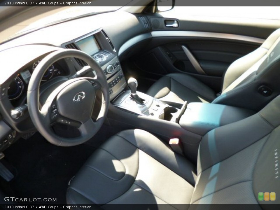 Graphite Interior Prime Interior for the 2010 Infiniti G 37 x AWD Coupe #79137355