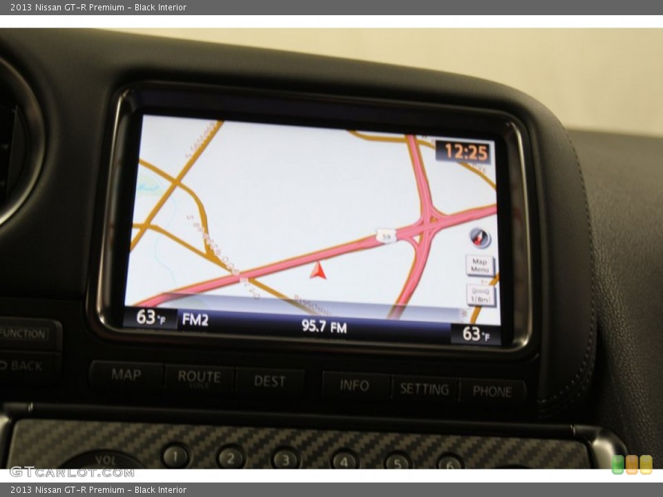 Black Interior Navigation for the 2013 Nissan GT-R Premium #79141143
