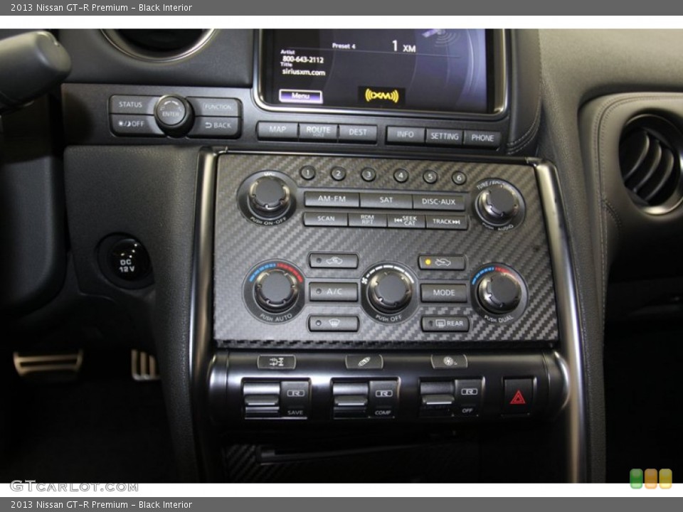 Black Interior Controls for the 2013 Nissan GT-R Premium #79141185