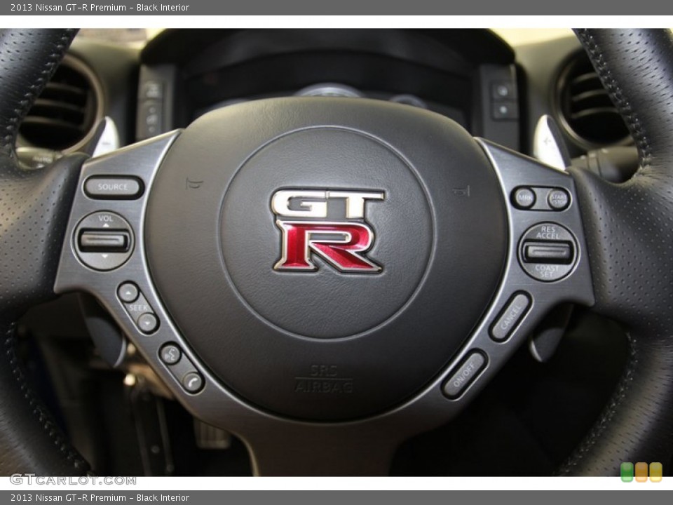 Black Interior Steering Wheel for the 2013 Nissan GT-R Premium #79141278