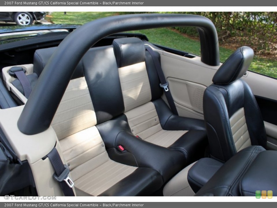 Black/Parchment Interior Rear Seat for the 2007 Ford Mustang GT/CS California Special Convertible #79142667