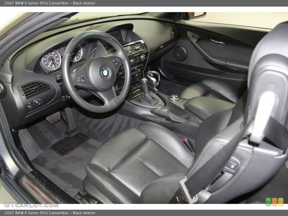 Black Interior Photo for the 2007 BMW 6 Series 650i Convertible #79144478