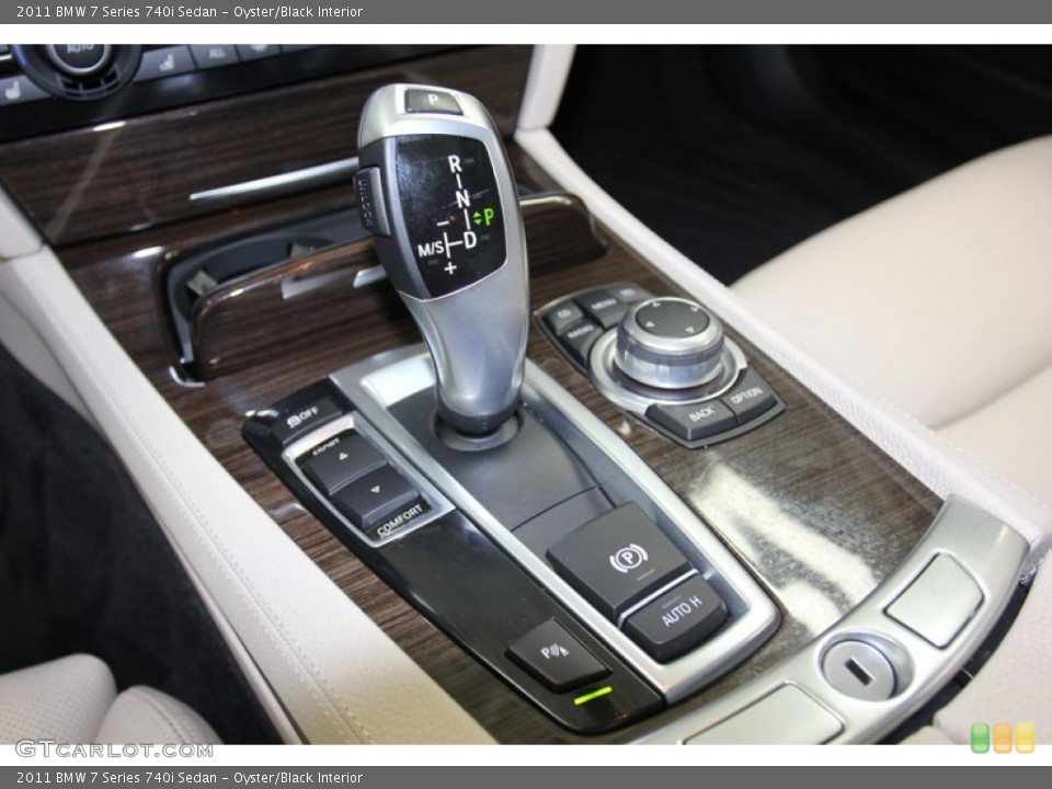 Oyster/Black Interior Transmission for the 2011 BMW 7 Series 740i Sedan #79146154