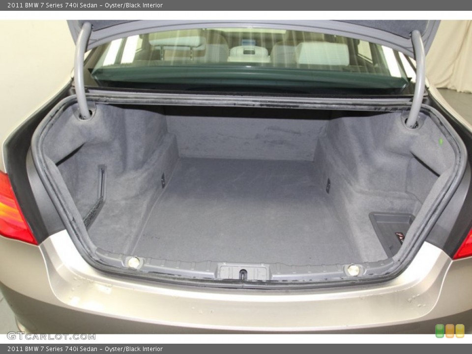 Oyster/Black Interior Trunk for the 2011 BMW 7 Series 740i Sedan #79146276