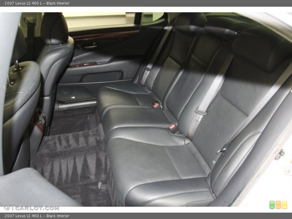 Black Interior Rear Seat for the 2007 Lexus LS 460 L #79146531