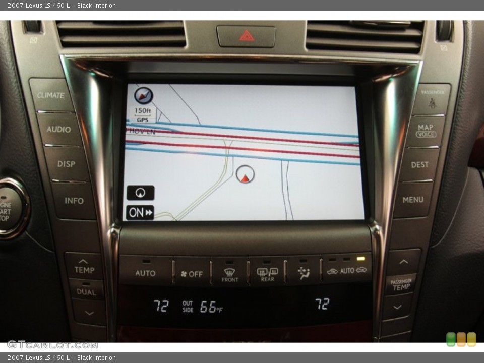 Black Interior Navigation for the 2007 Lexus LS 460 L #79146598