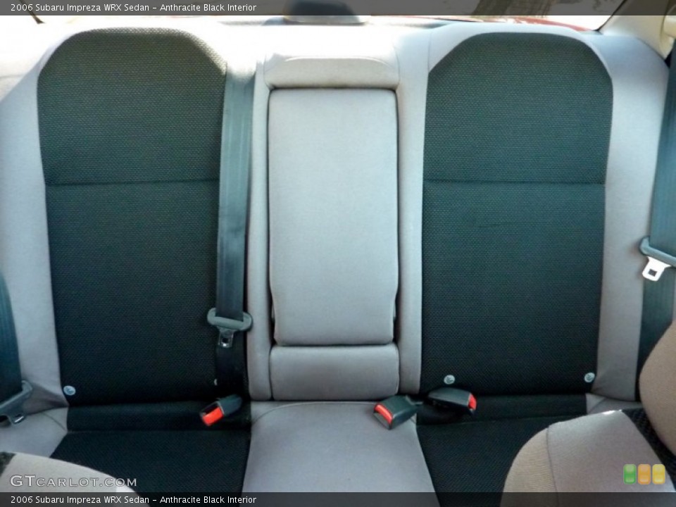 Anthracite Black Interior Rear Seat for the 2006 Subaru Impreza WRX Sedan #79146755