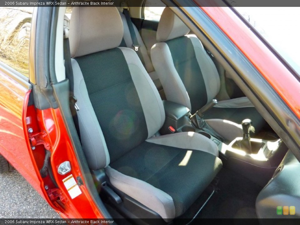 Anthracite Black Interior Front Seat for the 2006 Subaru Impreza WRX Sedan #79146900