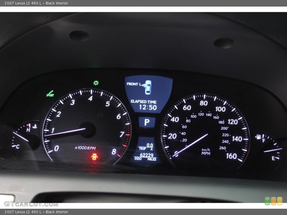 Black Interior Gauges for the 2007 Lexus LS 460 L #79146930