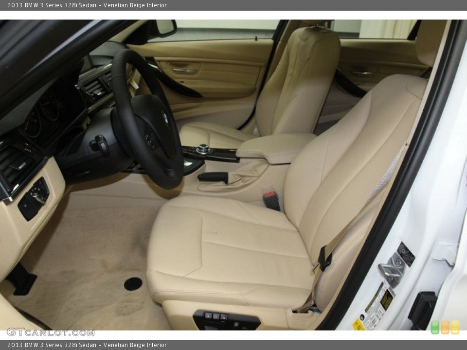 Venetian Beige Interior Front Seat for the 2013 BMW 3 Series 328i Sedan #79148061