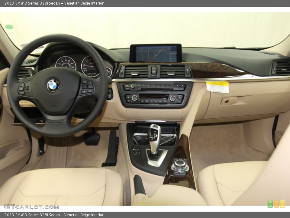 Venetian Beige Interior Dashboard for the 2013 BMW 3 Series 328i Sedan #79148071