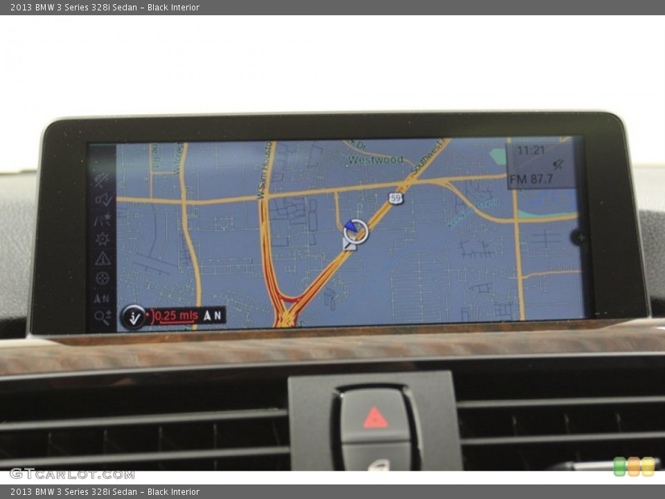 Black Interior Navigation for the 2013 BMW 3 Series 328i Sedan #79148949