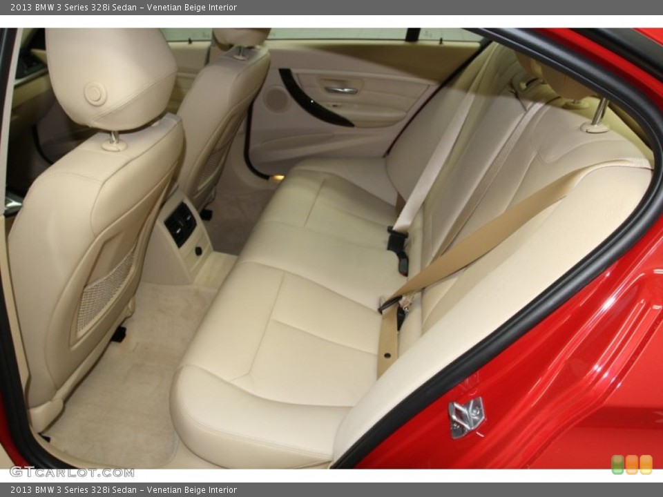 Venetian Beige Interior Rear Seat for the 2013 BMW 3 Series 328i Sedan #79149665