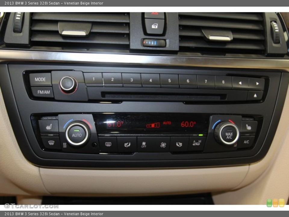 Venetian Beige Interior Controls for the 2013 BMW 3 Series 328i Sedan #79149702