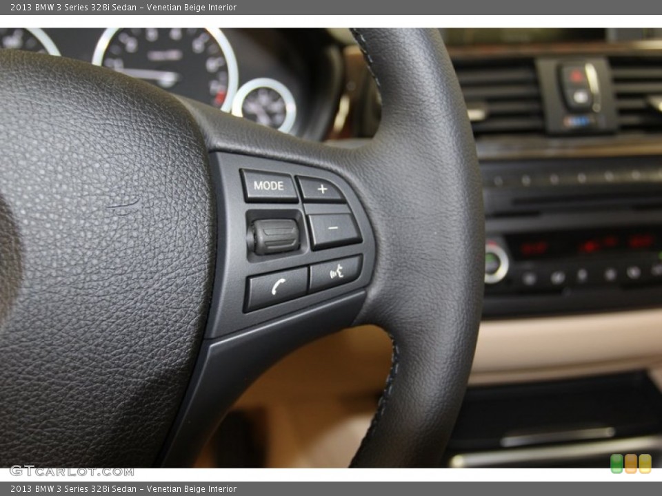 Venetian Beige Interior Controls for the 2013 BMW 3 Series 328i Sedan #79149729