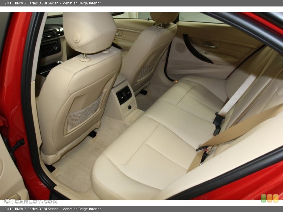 Venetian Beige Interior Rear Seat for the 2013 BMW 3 Series 328i Sedan #79149746