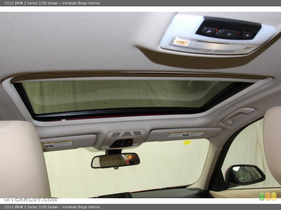 Venetian Beige Interior Sunroof for the 2013 BMW 3 Series 328i Sedan #79149765