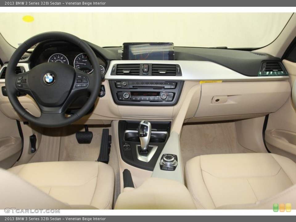 Venetian Beige Interior Dashboard for the 2013 BMW 3 Series 328i Sedan #79149990