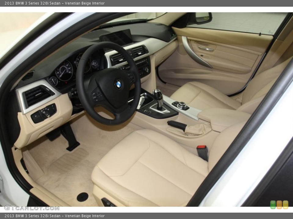 Venetian Beige Interior Prime Interior for the 2013 BMW 3 Series 328i Sedan #79150033