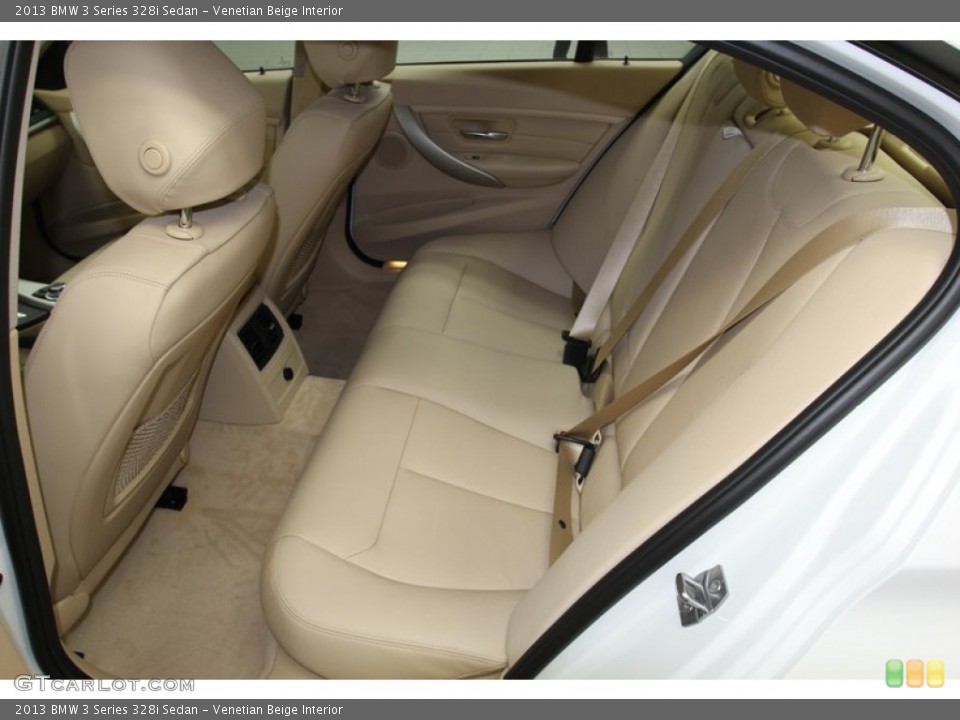 Venetian Beige Interior Rear Seat for the 2013 BMW 3 Series 328i Sedan #79150039