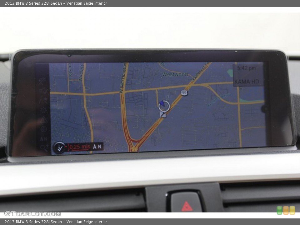 Venetian Beige Interior Navigation for the 2013 BMW 3 Series 328i Sedan #79150073