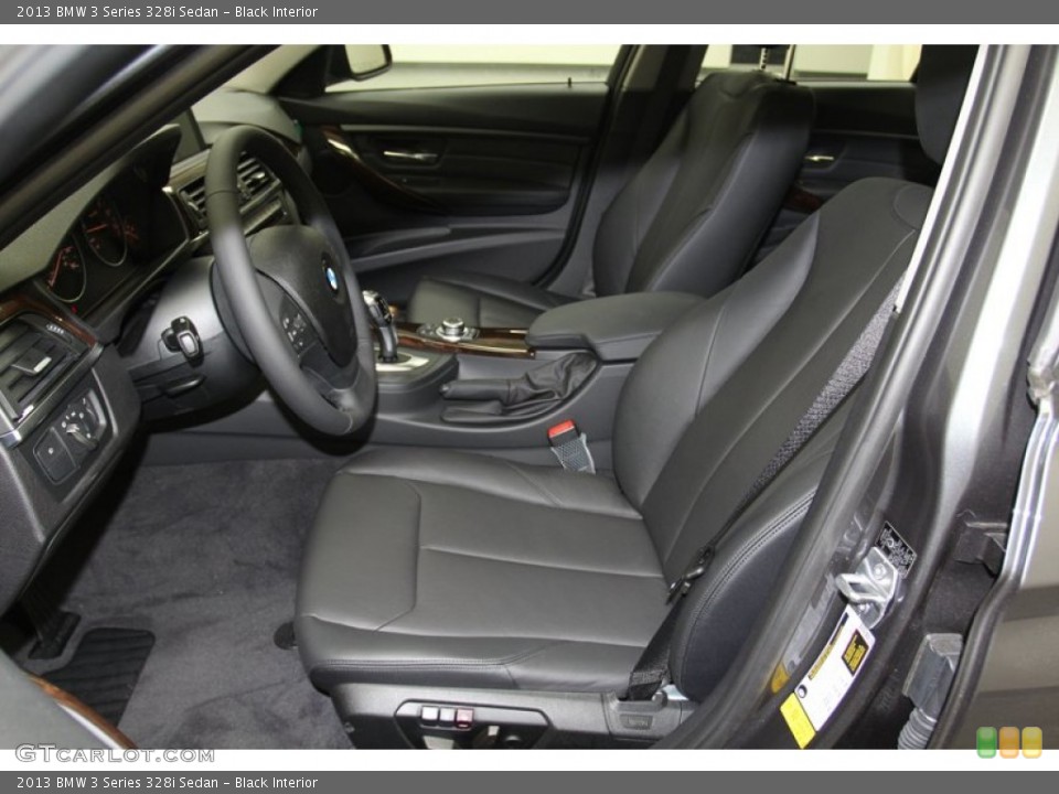 Black Interior Front Seat for the 2013 BMW 3 Series 328i Sedan #79150178