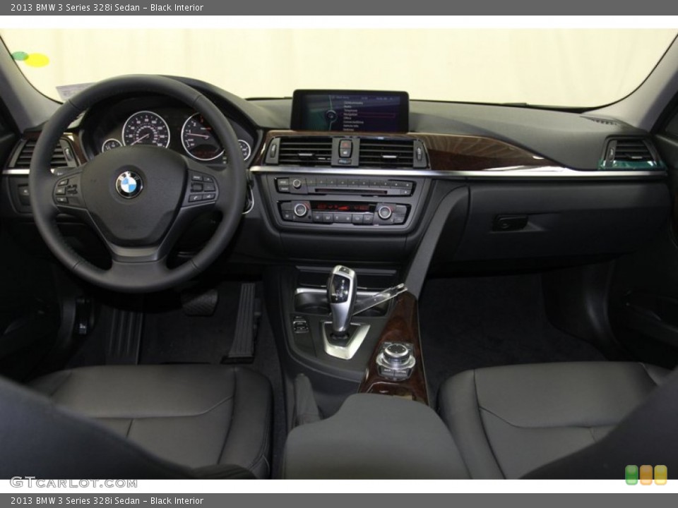 Black Interior Dashboard for the 2013 BMW 3 Series 328i Sedan #79150186