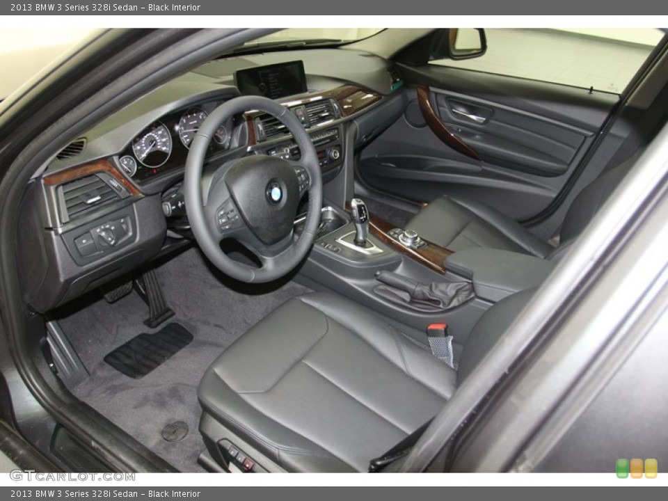 Black Interior Prime Interior for the 2013 BMW 3 Series 328i Sedan #79150228