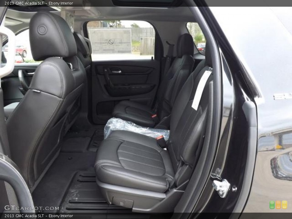Ebony Interior Rear Seat for the 2013 GMC Acadia SLT #79150648