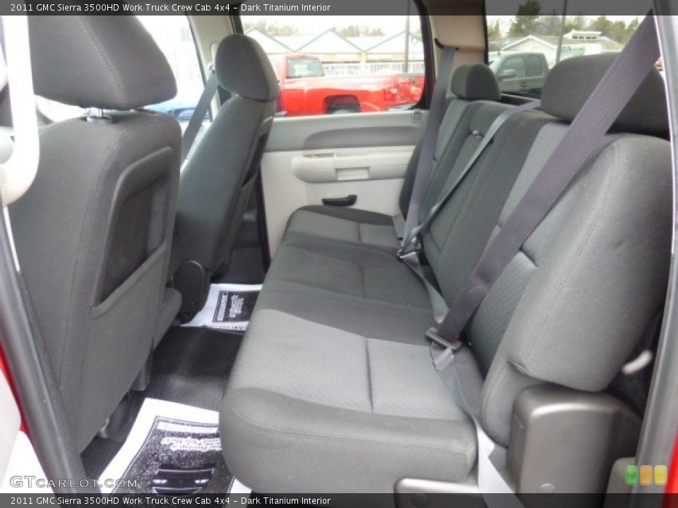 Dark Titanium Interior Rear Seat for the 2011 GMC Sierra 3500HD Work Truck Crew Cab 4x4 #79151478