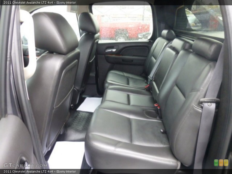 Ebony Interior Rear Seat for the 2011 Chevrolet Avalanche LTZ 4x4 #79155151