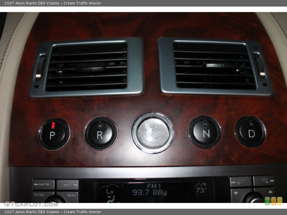 Cream Truffle Interior Controls for the 2007 Aston Martin DB9 Volante #79156326