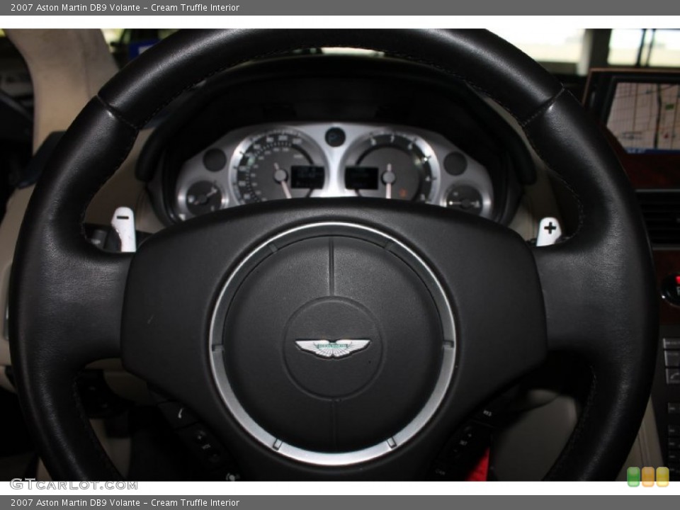 Cream Truffle Interior Steering Wheel for the 2007 Aston Martin DB9 Volante #79156344