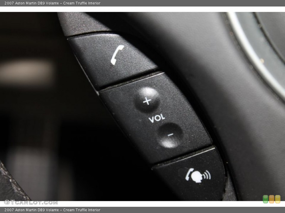 Cream Truffle Interior Controls for the 2007 Aston Martin DB9 Volante #79156356
