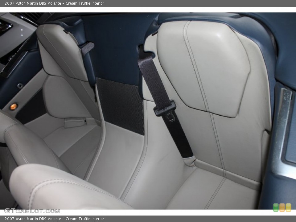 Cream Truffle Interior Rear Seat for the 2007 Aston Martin DB9 Volante #79156362