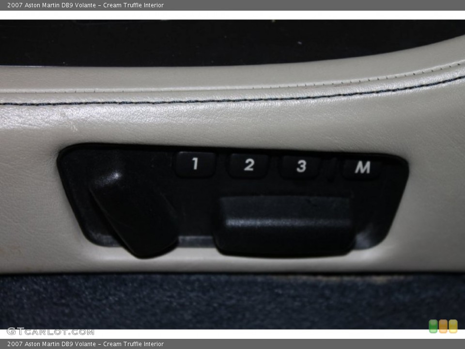 Cream Truffle Interior Controls for the 2007 Aston Martin DB9 Volante #79156374