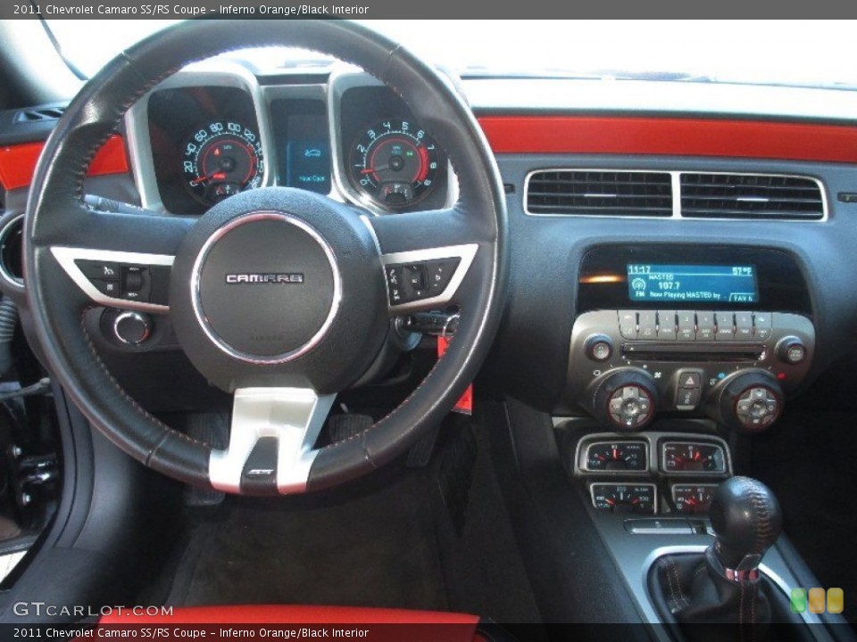Inferno Orange/Black Interior Dashboard for the 2011 Chevrolet Camaro SS/RS Coupe #79156725