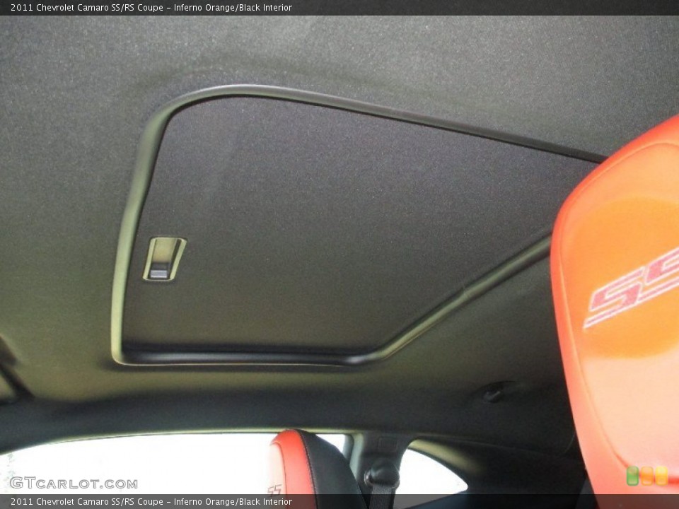 Inferno Orange/Black Interior Sunroof for the 2011 Chevrolet Camaro SS/RS Coupe #79156857