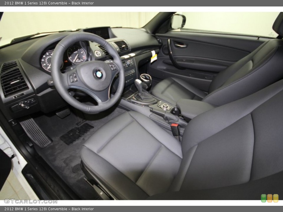 Black Interior Prime Interior for the 2012 BMW 1 Series 128i Convertible #79156940
