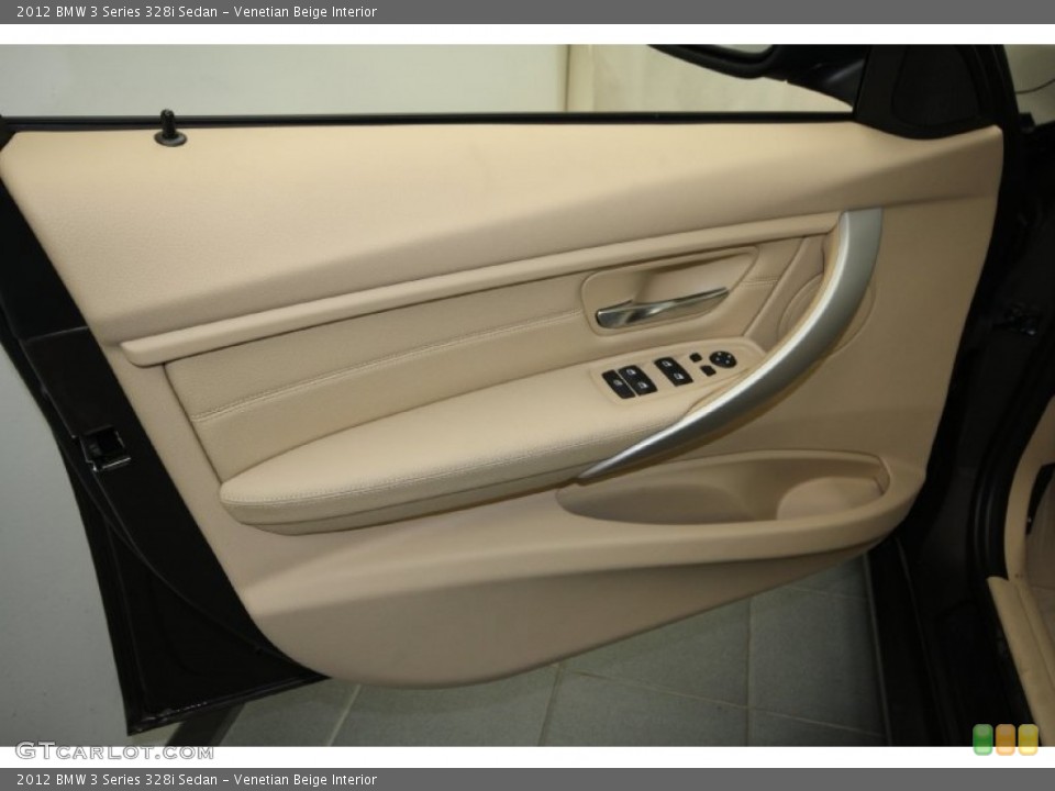Venetian Beige Interior Door Panel for the 2012 BMW 3 Series 328i Sedan #79157239