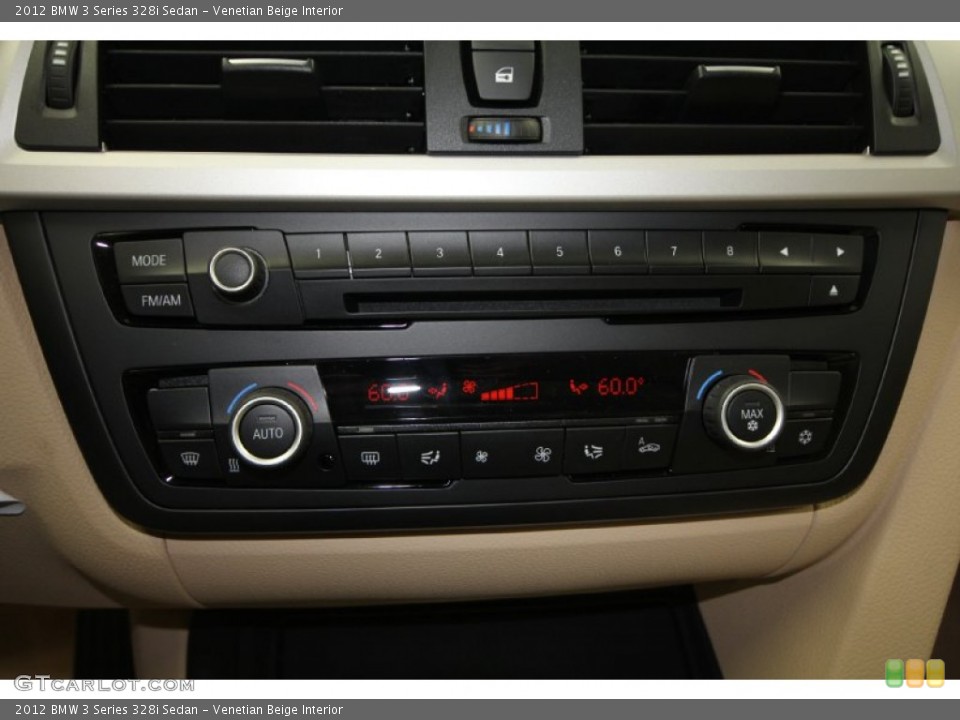 Venetian Beige Interior Controls for the 2012 BMW 3 Series 328i Sedan #79157263